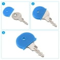 thumbnail image 5 of Key Cap Cover Semicircle Key Identifier Tags for Identifying Keys Coding, Blue 20 Pack, 5 of 6