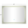 thumbnail image 3 of DecMode 32" x 24" Silver LED Mirror, 3 of 10