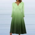 thumbnail image 1 of Fankiway Clair à Manches Longues Robes Femmes Casual Col Rond Manches Longues Boutonnées Robes Imprimées Robes Femmes Grande Taille de Dégagement, 1 of 5