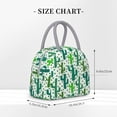 thumbnail image 2 of Fotbe Cactus 1 Bolsa de Almuerzo con Estampado, Lonchera Aislada, Contenedor de Comida Reutilizable Tipo Cooler a Prueba de Fugas, 2 of 6