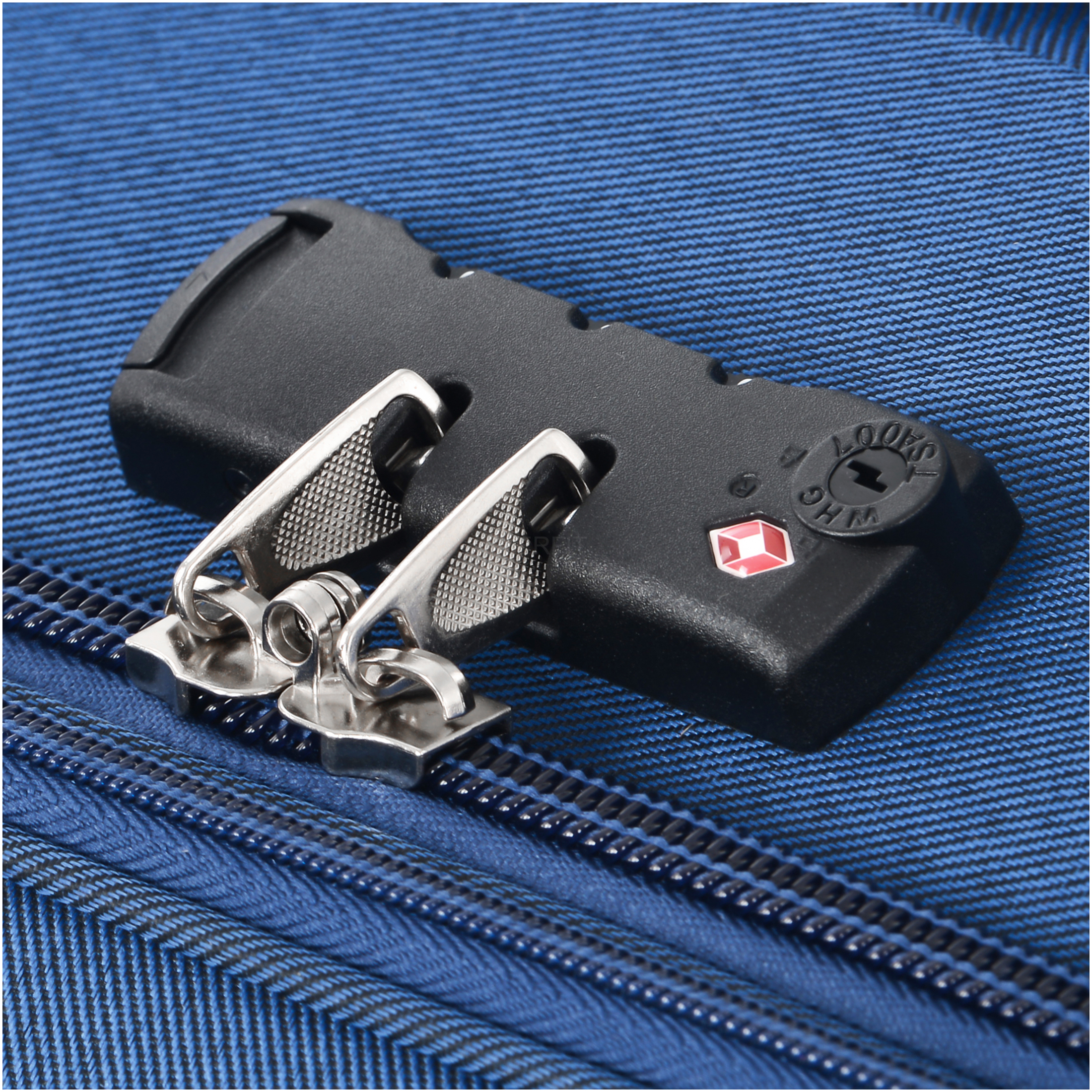 JERFIT 3-Piece Expandable Softside Spinner Luggage Set, Lightweight TSA Lock Suitcases, Blue Polyester Travel Carry-On & Check-In Bags