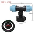 thumbnail image 1 of Connecteur Adaptateur de Réservoir Ibc à Filetage Grossier S60X6 pour Raccords Pe 20/25/32 mm, 1 of 6
