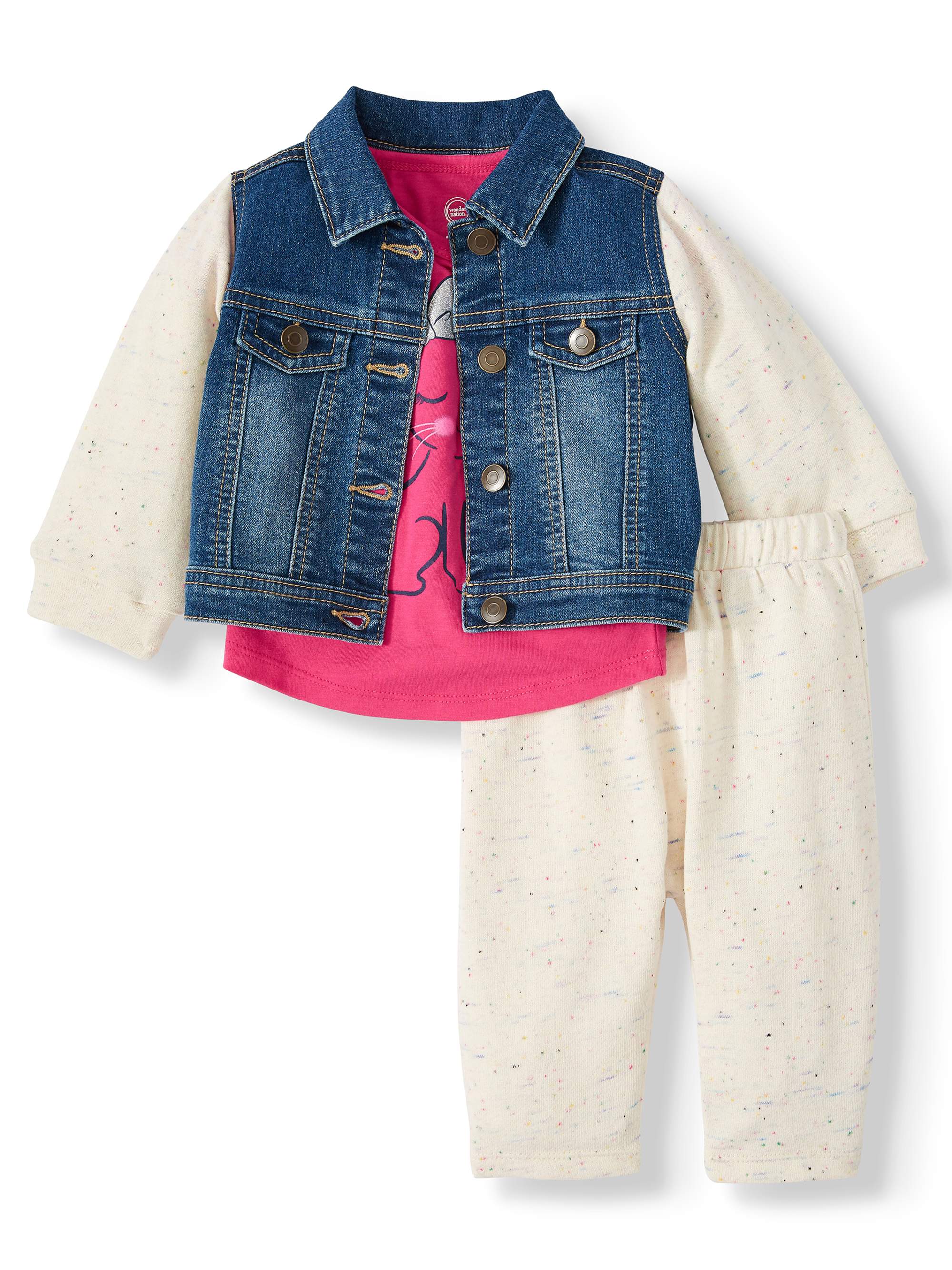 baby girl jean vest