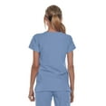 thumbnail image 2 of Grey's Anatomy Signature Womens 2121 Notch Neck Top-Ciel Blue-XL, 2 of 2