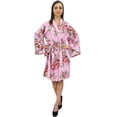 thumbnail image 3 of Bimba Kimono en Popeline de Coton Imprimé Floral pour Femmes Robe de Demoiselle d'Honneur - 8, 3 of 5