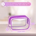 thumbnail image 2 of Bolsa de maquillaje TISRATOK, violeta transparente, 12 unidades, para viajes de mujer, 2 of 6
