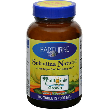 Earthrise Spirulina Natural - 500 mg - 180 comprimés