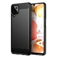 thumbnail image 1 of PANDACO Black Brushed Metal Case for Samsung Galaxy A12, 1 of 3