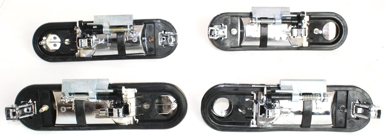 Replacement F462509 Exterior Door Handle Compatible with 2002-2010 Ford Explorer Mercury Mountaineer Front and Rear, Left Driver Right Passenger Chrome