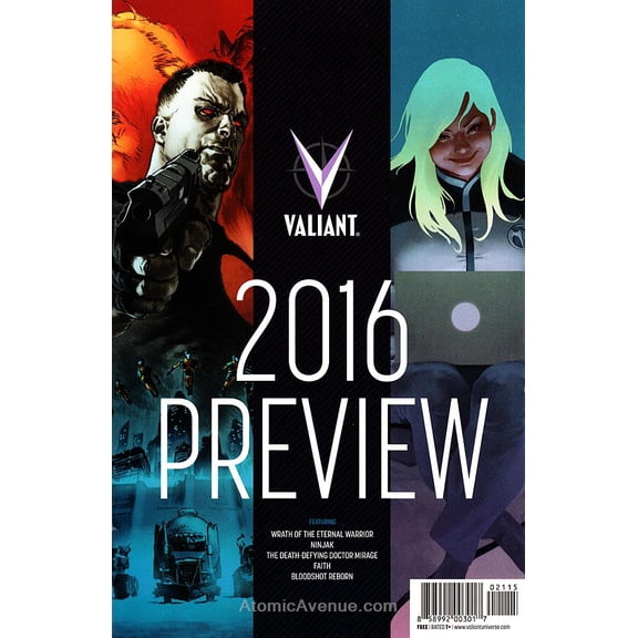 Valiant Preview #2016 VF ; Valiant Comic Book