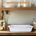 thumbnail image 7 of Ceramic Bakeware Set,Porcelain Baking Dishes for Oven,Rectangular Lasagna Pans for Cooking, Kitchen, Cake Dinner,White, 7 of 7