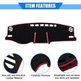 thumbnail image 4 of Cubierta para salpicadero de coche para Toyota RAV4 2019-2020, poliéster, negro, rojo, consola central, cubierta para tablero, alfombrilla, 4 of 7