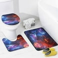 thumbnail image 4 of Fantasy Galaxy Dragon Anime 4 Piece Shower Curtain Sets, Non-Slip Rugs, Toilet Lid Cover and Bath Mat, Durable and Waterproof, for Bathroom Decor Set One Size, 4 of 8