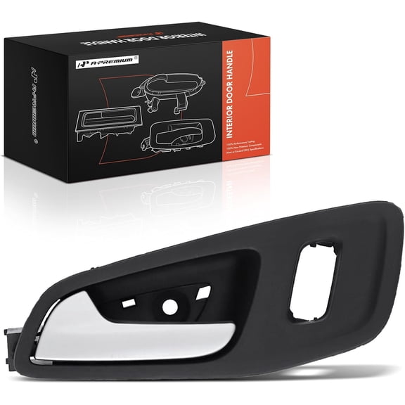 A-Premium Front Left Driver Side Interior Door Handle Compatible with Ford Escape 2013-2019, C-Max 2013-2018, Black Housing with Silver Lever, with Power Door Locks, Replace# CJ5Z-7822601-BB