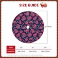 thumbnail image 2 of Gaeub Rose Flowers Print Christmas Tree Skirt,Christmas Decorations,Round Xmas Skirt for Christmas Indoor Decorations Xmas Winter Holiday Party Supplies-30", 2 of 6