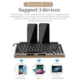 thumbnail image 3 of Teclado de MáQuina de Escribir Retro, Teclados MecáNicos InaláMbricos Bluetooth, Teclado de Ordenador de 83 Teclas para Ordenador PortáTil, Juegos de PC, 3 of 5
