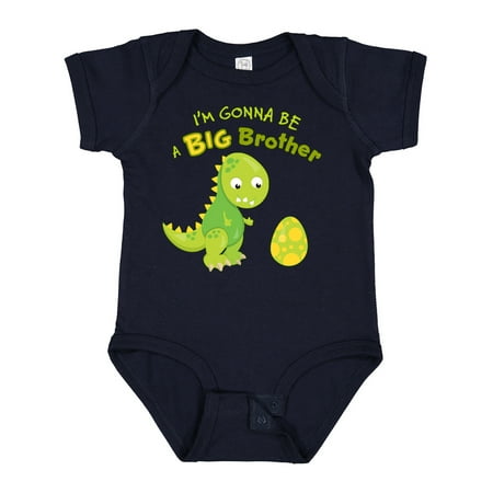 

Inktastic I m Gonna Be a Big Brother-dino Gift Baby Boy Bodysuit