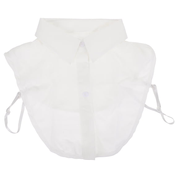 ifundom White Solid Color Fake Shirt Collar Cotton Half Shirt Clothing Accessory for Women and Men Fashion