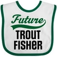 thumbnail image 3 of Inktastic Fishing Future Trout Fisher Boys or Girls Baby Bib, 3 of 4