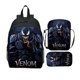 thumbnail image 1 of Mochila escolar Venom Sincero Mochila para portátil bolsa tipo mensajero estuche para lápices juego de 3 piezas, 1 of 4