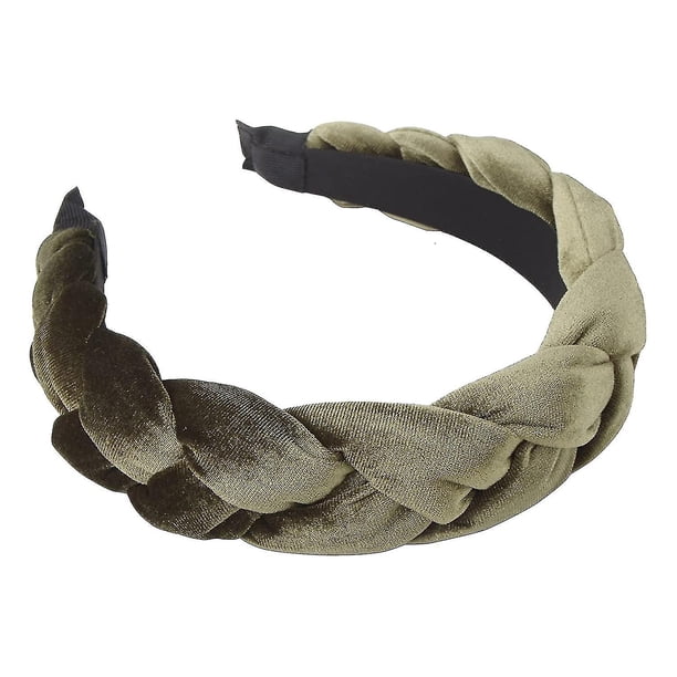 Diademas para mujer, diademas trenzadas de terciopelo, diadema de moda, accesorios cruzados para el cabello