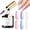 10ml Pearl Gel Top Coat, variant on modelones Pearl Gel Nail Polish Top Coat, 2-in-one Clear Pearlescent Glitter Glossy Sparkle Finish Long Lasting Soak Off Mermaid Shimmer Manicure Nail Art Home Salon DIY 10 ML