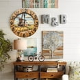 thumbnail image 5 of Wooden Windmill Rustic Farmhouse Clock Wall Art 10-Inch Silent Wooden Wall Clock, Battery Operated (AA Batteries Not Included), Artistic Home Decor, 5 of 8