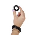 thumbnail image 3 of TRADEMARK BEAUTY HAIR COILS SET, Spiral Hair Ties, No Crease Ponytail Phone Cord Hair Ties, 27 Count (3 Pack), Black, 3 of 6