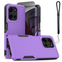 Removal Screen Protector From Computer Rugged Case for Moto G 5G 2025 with Anti-Spy Privacy Screen Protector ...