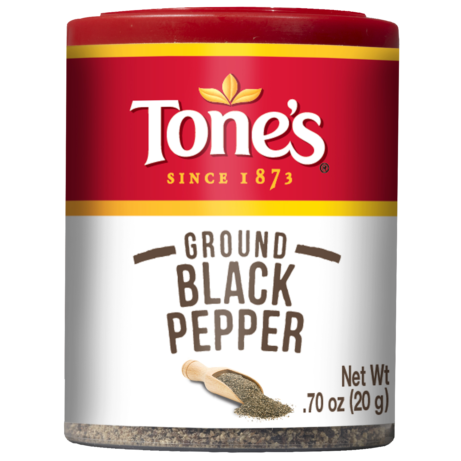 Tones Ground Black Pepper, 0.7 Oz (Pack of 6)