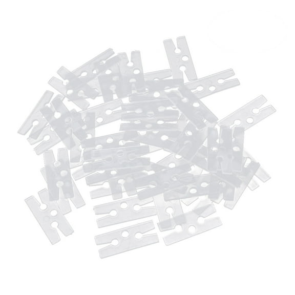 Troglfold balloon ties 100Pcs Clear Balloon Clip Ties for Sealing Party Decoration,1.18"X0.47"X0.04"