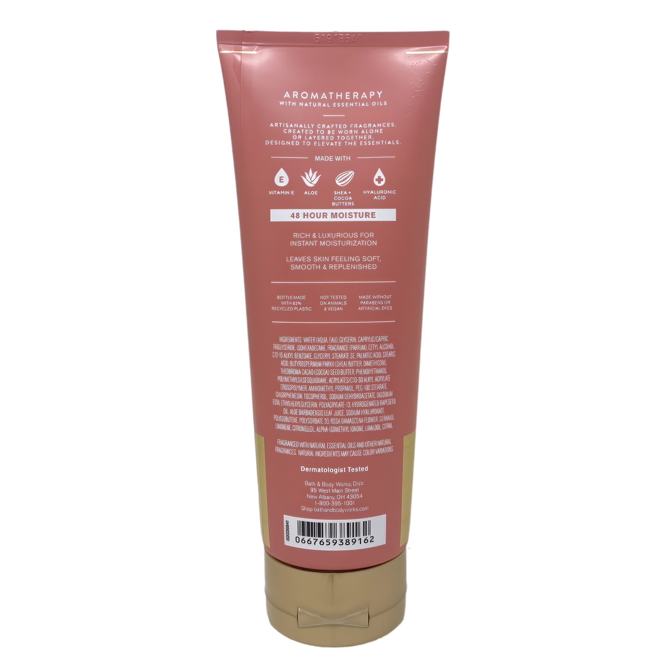 Bath & Body Works Aromatherapy Heirloom Rose Ultimate Hydration Body Cream and Body Wash + Foam Bath with a Creamy Rose Bar Soap
