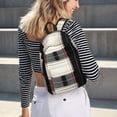 thumbnail image 7 of Casual Canvas Backpack Without Interlayer Large Capacity Stick Bag Design For Outdoor Shopping Office Outdoor Sports White Buffalo Plaid Check Tartan Scotland_3 Medium, 7 of 7