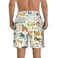 thumbnail image 3 of Disketp Men'S Swim Trunks Hawaiian Breathable Surf Beach Swimsuits Mesh Lining Beach Shorts With Pockets-Dogs Funny Pets, 3 of 9