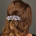 thumbnail image 2 of Unique Bargains 1 Pc Hair Clip Cute Flower with Pearls Pink, 2 of 5