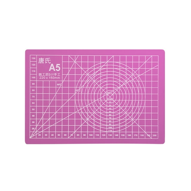 Matsuzay de papel Dido A5, alfombrilla de línea de cuadrícula, papel antideslizante, tablero para manualidades, suministros de bricolaje Artesanía rosado