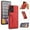 Red, variant on TOP SHE Case for Samsung Galaxy A52 5G/4G, Galaxy A52 Phone Case (6.5 Inch) - Synthetic Leather Protective Case with Card Slot / Kickstand, Slim Fit Lightweight Simple Fashion Cover (Blue)