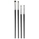 thumbnail image 1 of Juego de brochas de maquillaje Unique Bargains 4 piezas negro y plateado, 1 of 1