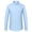 Light Blue, variant on Men's Formal Dress Shirts Hidden Button Front French Cuffs Shirt Random Metal Cufflinks