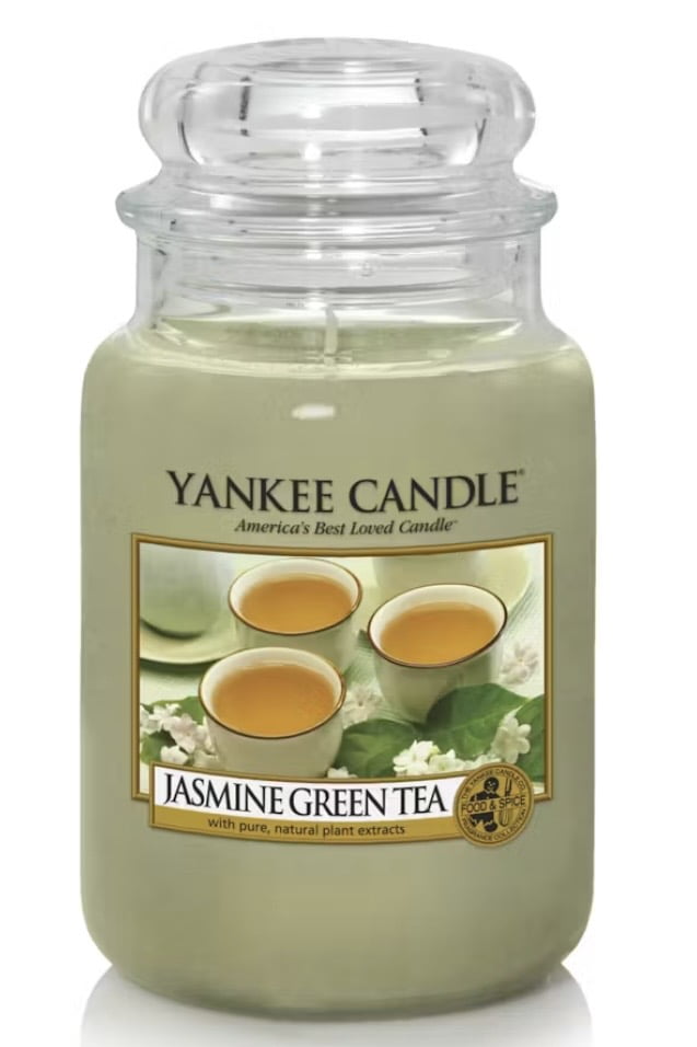 Yankee Candle JASMINE GREEN TEA  Large Classic 22oz Single Wick ~Jar Candle