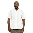 thumbnail image 6 of Havanera Men's and Big Men's Camp Collar Guayabera Short Sleeve Button-Down Shirt, Sizes S-5XL, 6 of 8