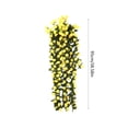 thumbnail image 3 of Glicina Artificial Flores Colgantes Enredaderas de Seda para Arco de Boda Pared Jardín Cerca Decoración Interior Exterior, Rojo, 95cm, 3 of 6
