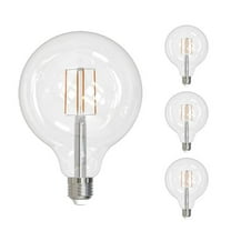 Bulbrite 862096 8.5W Dimmable G40 Shape 5000K Filament LED Bulb, Clear - Pack of 2
