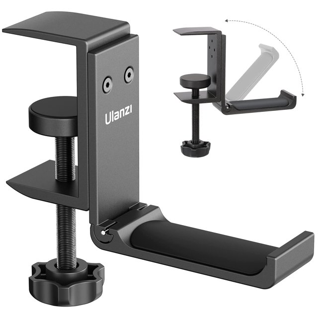 Soporte para auriculares plegable VIJIM para colocar debajo del escritorio
