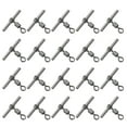 thumbnail image 1 of Unique Bargains T-Shape Fishing Swivels 41Lbs Swivels Fishing Tackle 3-Way Cross Line Swivels, 20 Pack, 1 of 8