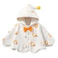thumbnail image 2 of EnJoCho Baby Toddler Kids Hooded Cape Poncho Coat Warm Soft Windproof Car Seat Jacket Outerwear Clothing for Girls Boys Spring Fall Autumn Winter Outdoor Travel, 2 of 9