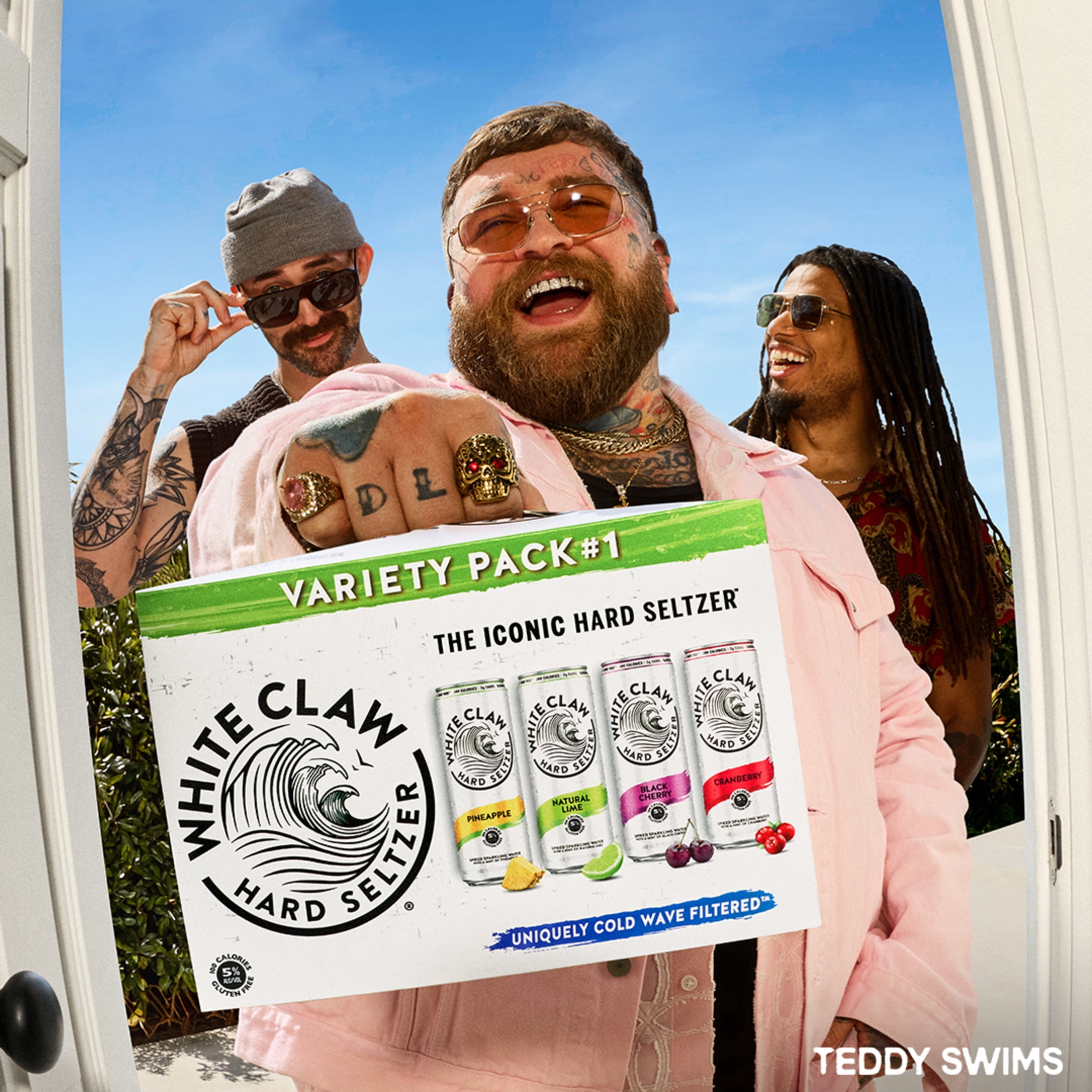 (2 pack) White Claw Hard Seltzer Ruby Grapefruit, 19.2 fl oz Can, 5% ABV