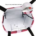 thumbnail image 6 of FORMRS Womens Canvas Tote Bag with Zipper Inner Pocket Shoulder Handbag, Cartoon Strawberry, 6 of 7