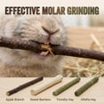 thumbnail image 3 of GREMBEB Rabbit Toys 200g 7.1 oz 4 in 1 Bunny Chew Apple Sticks Sweet Bamboo Timothy Hay Sticks Hamster Molar Treat Guinea Pig Food Snack for Clean Teeth, 3 of 7