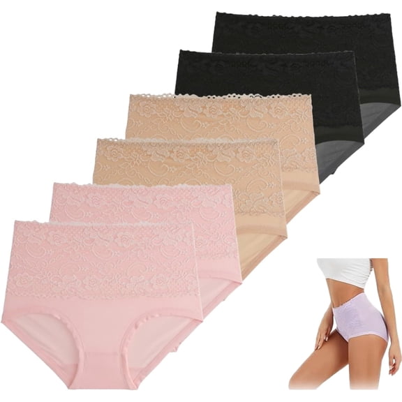 Evella Leak Proof Panties, Evella Leakproof Underwear,Ladies Underwear With Incontinence Comfortable for Women 55 (3Pcs-B, XXXX-Large)